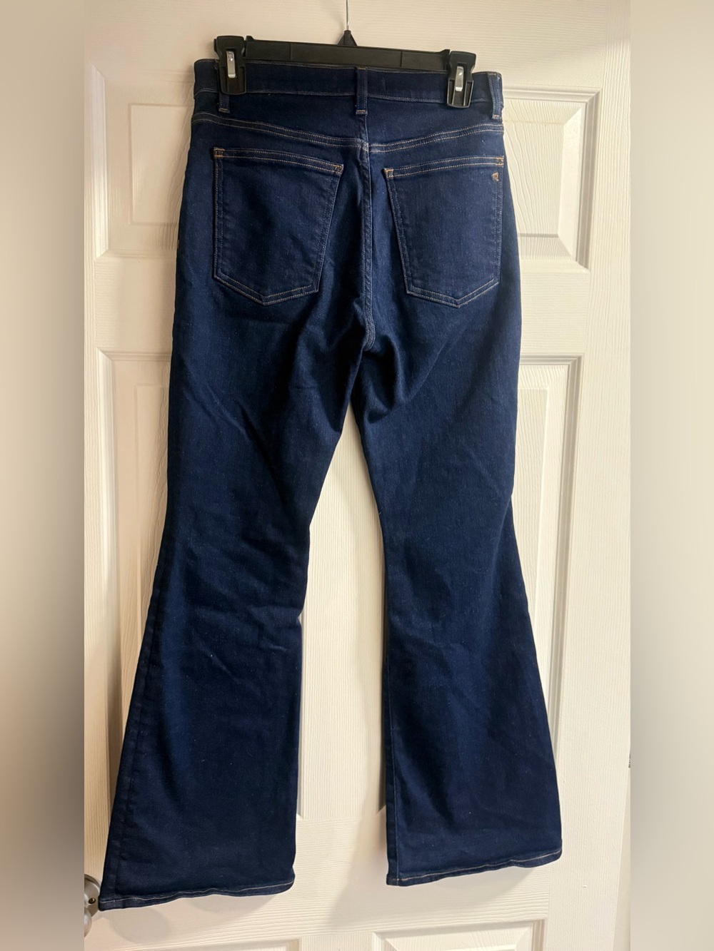 Madewell the stretch flare jean Size 27P HighRise Flare Jeans in dark rinse wash - Picture 7 of 9